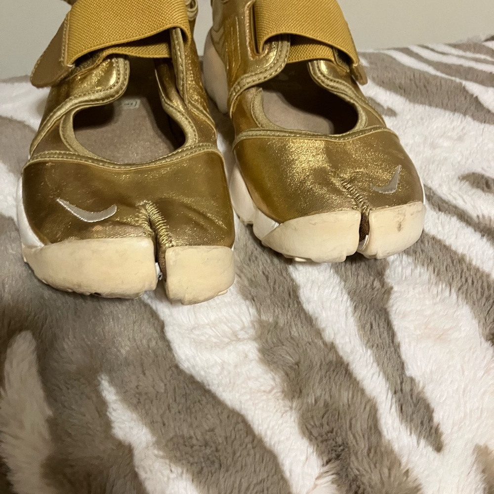Nike Gold Metallic Slip-On Athletic Shoes - Picture 3 of 7